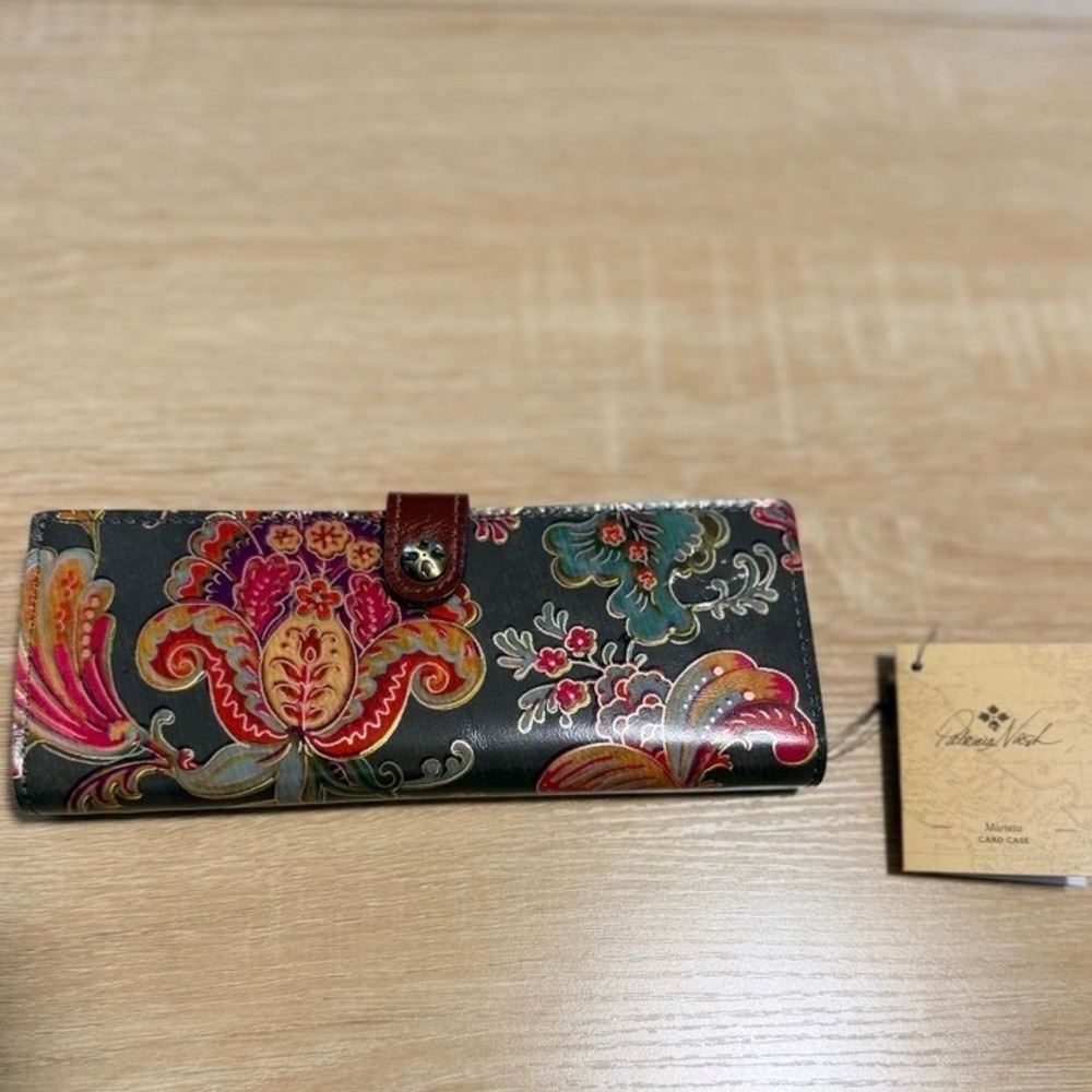 NEW Patricia Nash Marotta Floral Leather Card Case Wallet Multicolor NWT - Picture 14 of 14